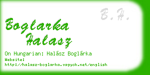 boglarka halasz business card