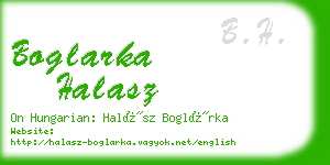 boglarka halasz business card
